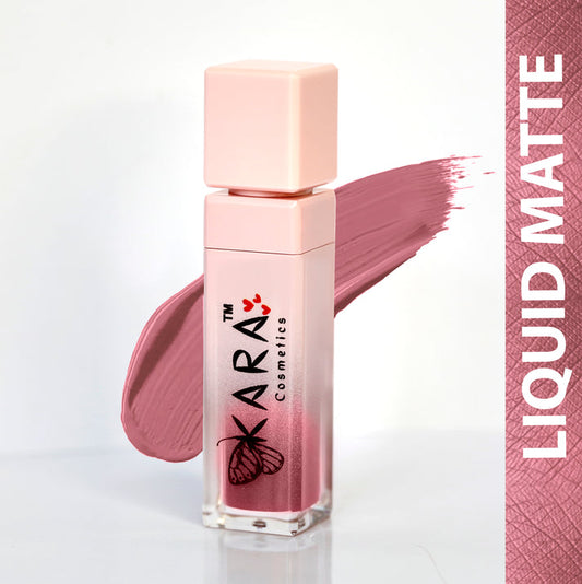 CANDID- Rose Shade Matte Liquid Lipstick - Warm Pink Lipstick For Everyday Wear