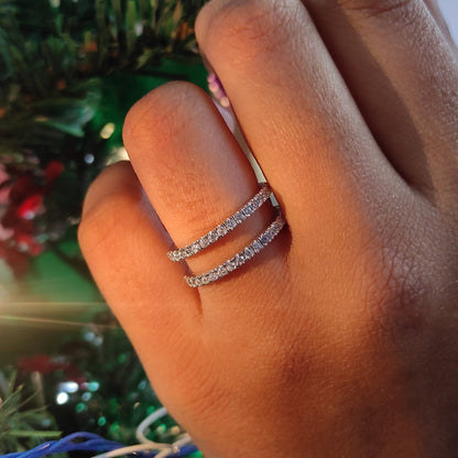 Ringveredler mit rundem Diamantschliff