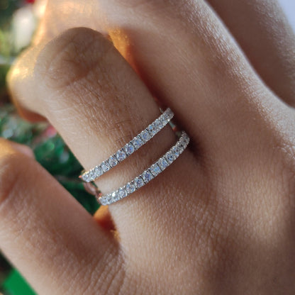 Ringveredler mit rundem Diamantschliff