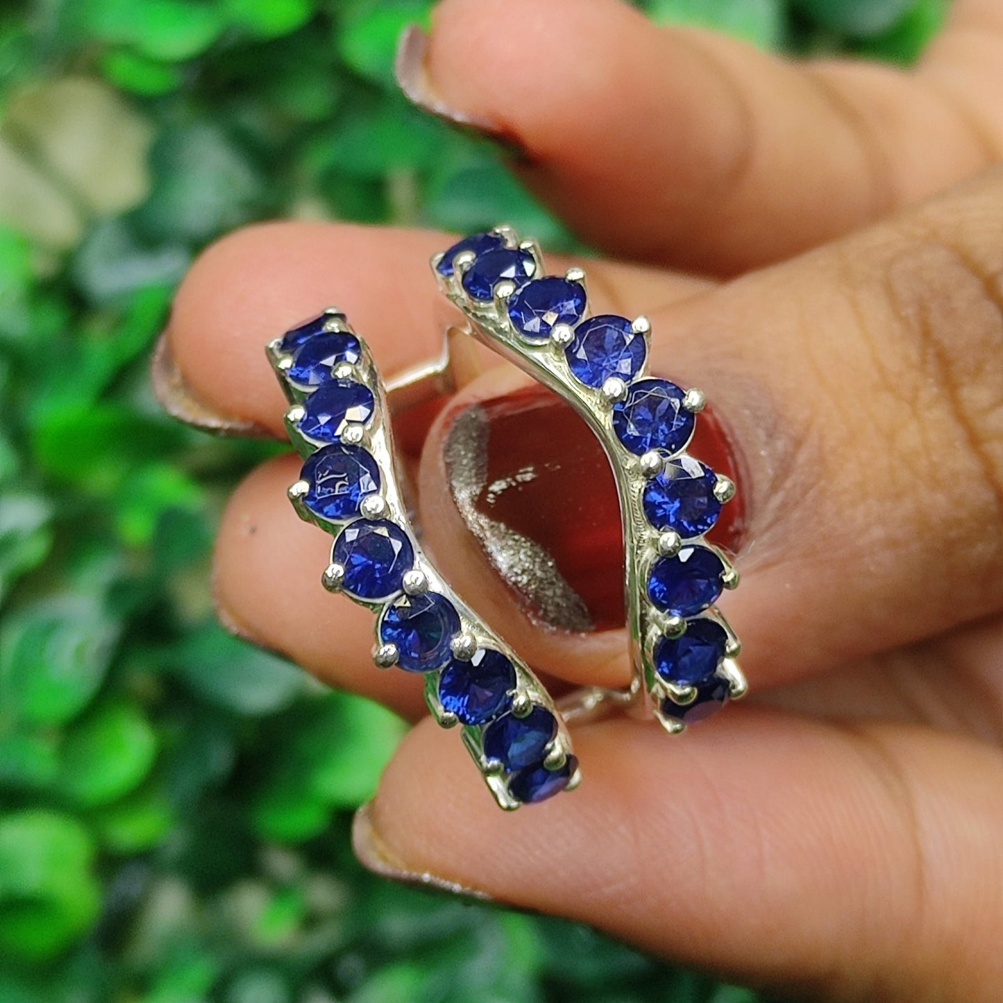 Blue Sapphire Ring Guard- Wedding Engagement Ring Enhancer Wrap- Custom Birthstone Ring Jacket