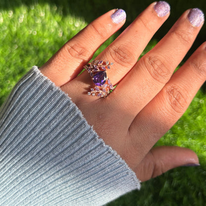 Lila Amethyst Aggie Ring Enhancer