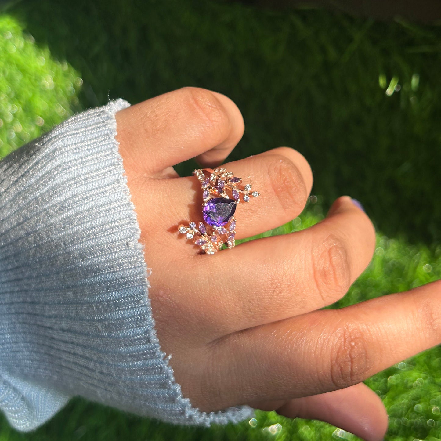 Lila Amethyst Aggie Ring Enhancer