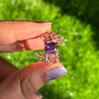 Lila Amethyst Aggie Ring Enhancer