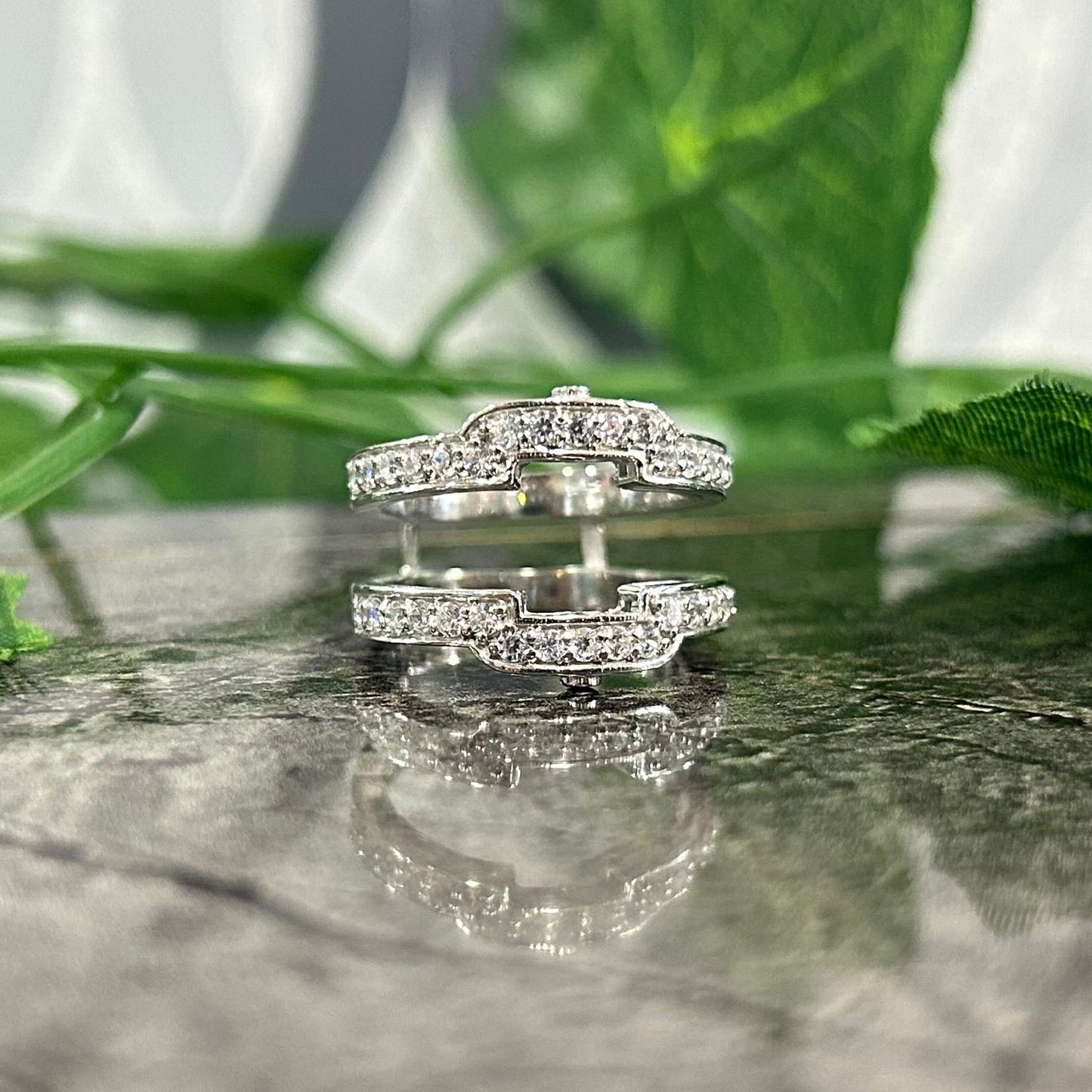 Natürlicher Champagner-Diamantring Eternity-Ring