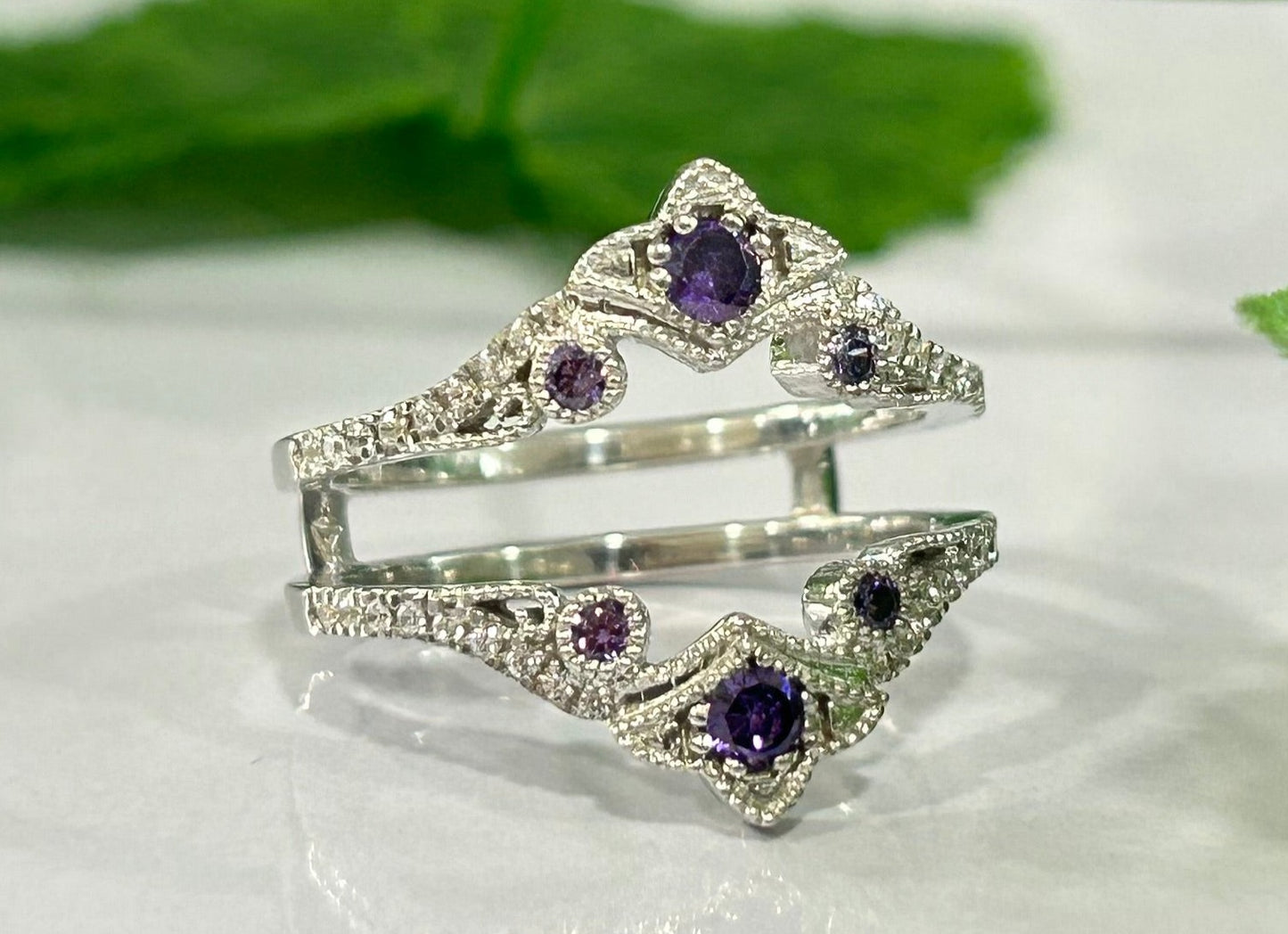 Lila Amethyst Ring Enhance Wrap