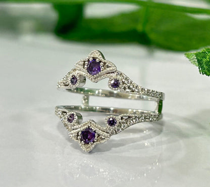 Lila Amethyst Ring Enhance Wrap