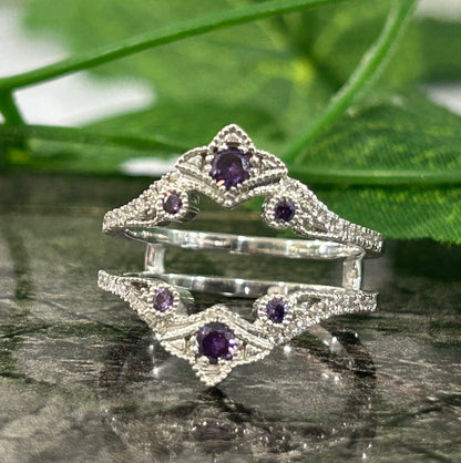 Lila Amethyst Ring Enhance Wrap