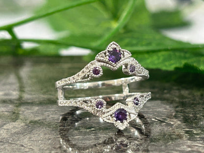 Lila Amethyst Ring Enhance Wrap