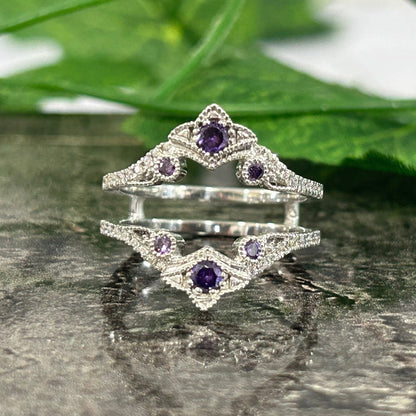 Lila Amethyst Ring Enhance Wrap