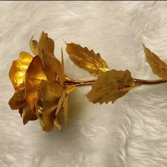 Handcrafted 24K Gold Dipped Foil Rose Proposal Flower